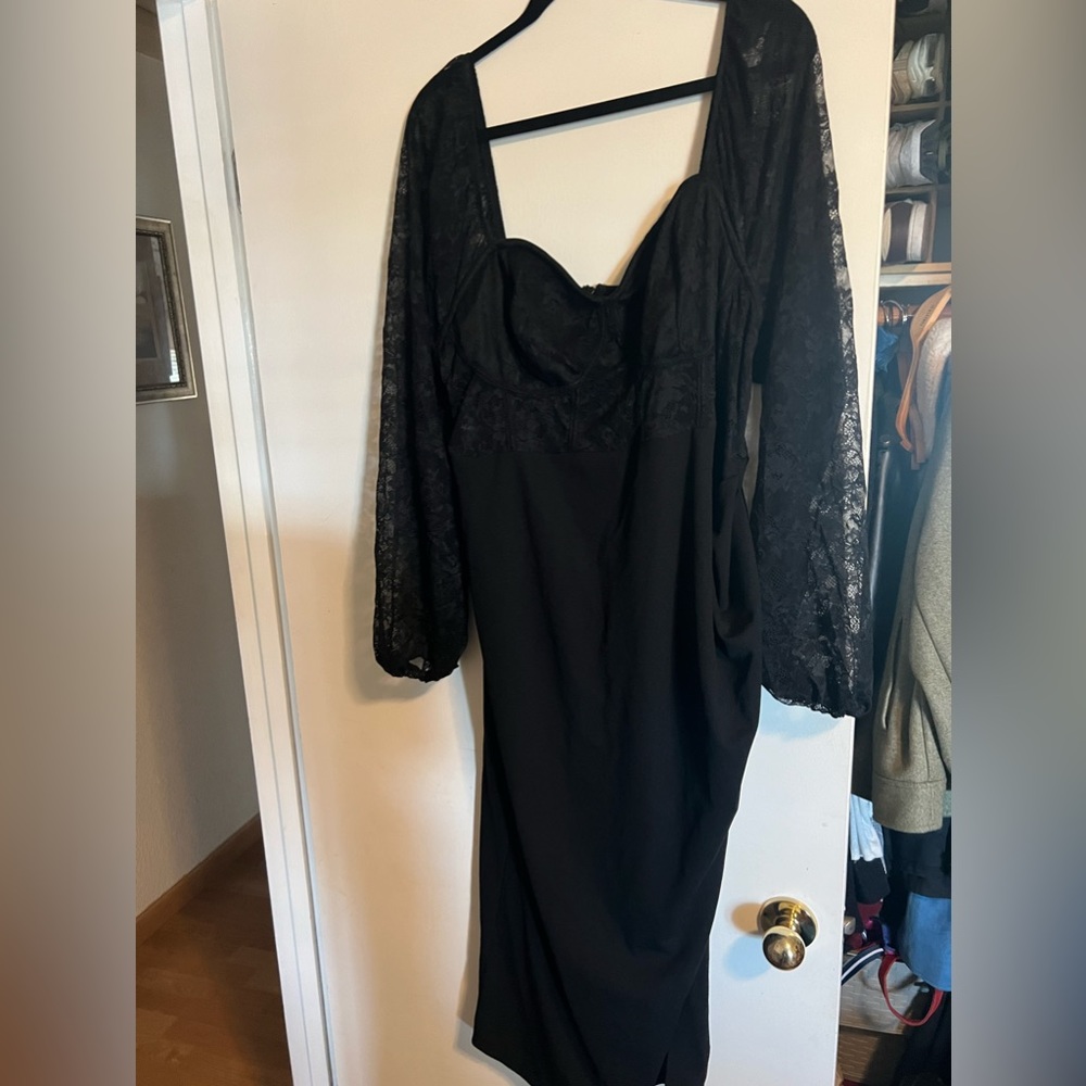 SHEIN black lace dress never been worn